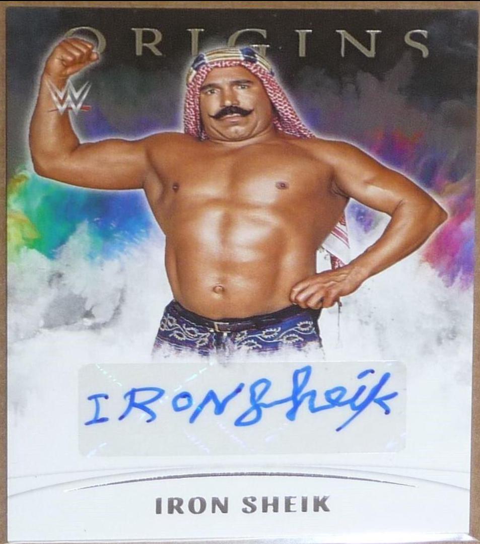 Iron Sheik #OA-ISH Wrestling Cards 2022 Panini Chronicles WWE Origins Autographs