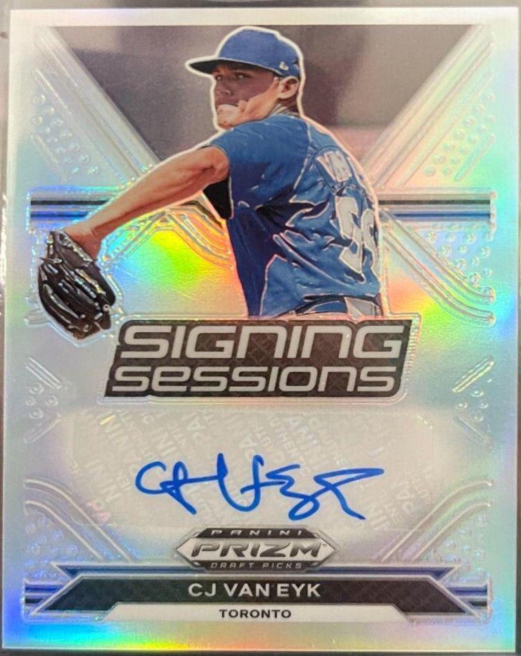 CJ Van Eyk #SS-CJVE Baseball Cards 2021 Panini Prizm Draft Picks Signing Sessions Autographs