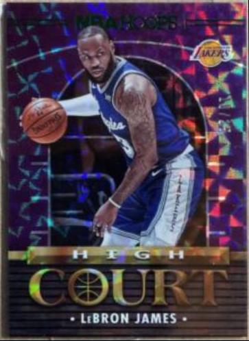 LeBron James [Hyper Green] #15 Basketball Cards 2021 Panini Hoops High Court