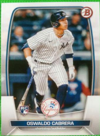 Oswaldo Cabrera #32 Baseball Cards 2023 Bowman