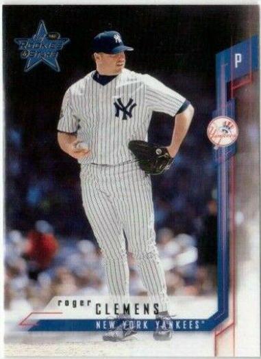 Roger Clemens #22 Baseball Cards 2001 Leaf Rookies & Stars