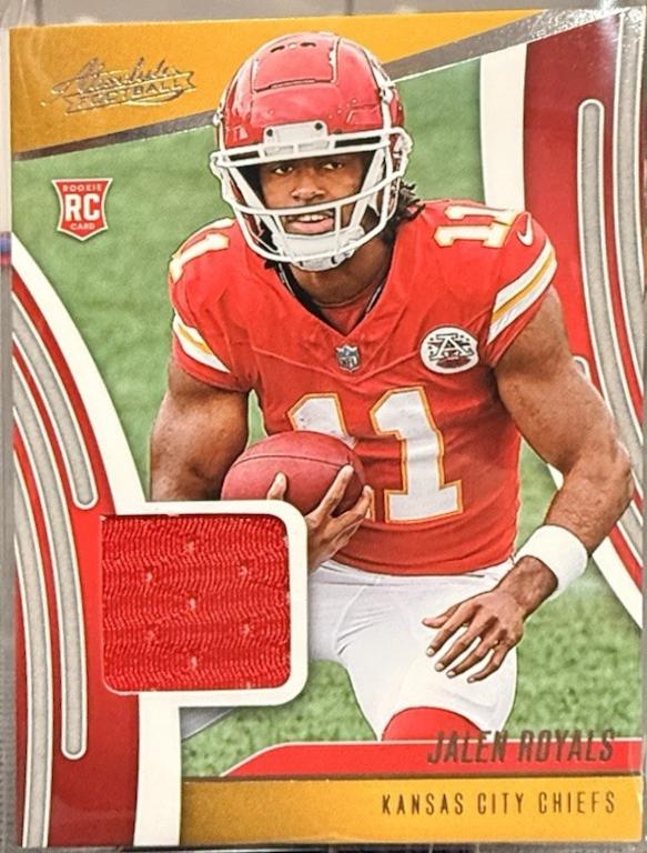 Jalen Royals #ARM-JRS 2025 Panini Absolute Football Absolute Rookie Materials