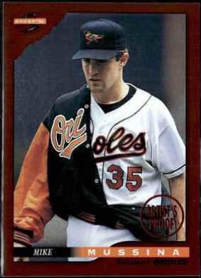 Mike Mussina #26 1996 Score Dugout Collection Baseball