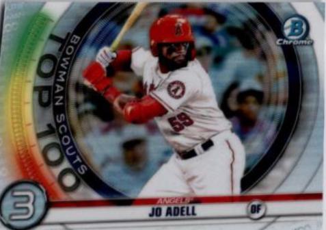 Jo Adell #BTP-3 Baseball Cards 2020 Bowman Chrome Scouts' Top 100