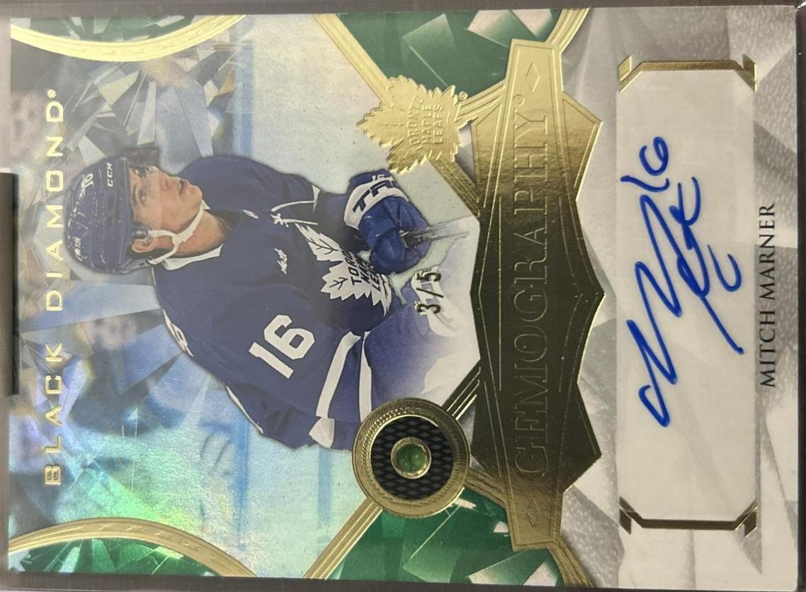 Mitch Marner #G-MM 2022 Upper Deck Black Gemography Hockey