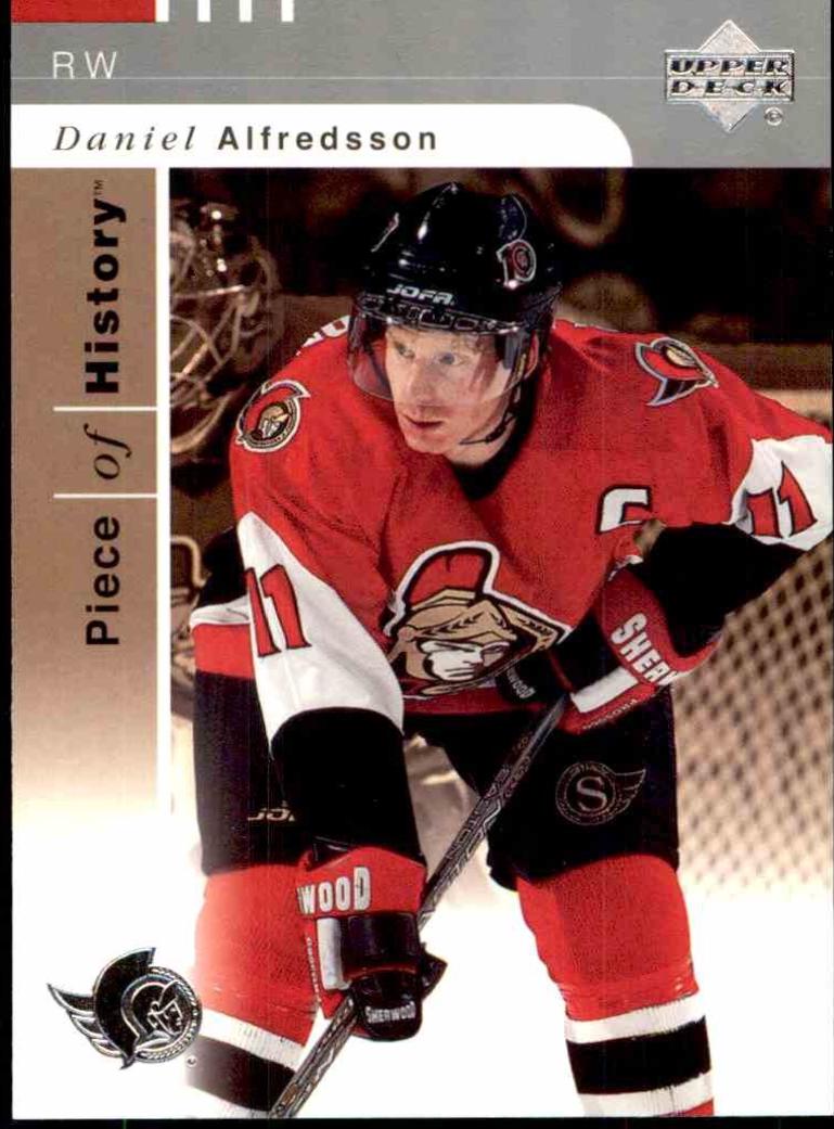 Daniel Alfredsson #64 Hockey Cards 2002 Upper Deck Piece of History
