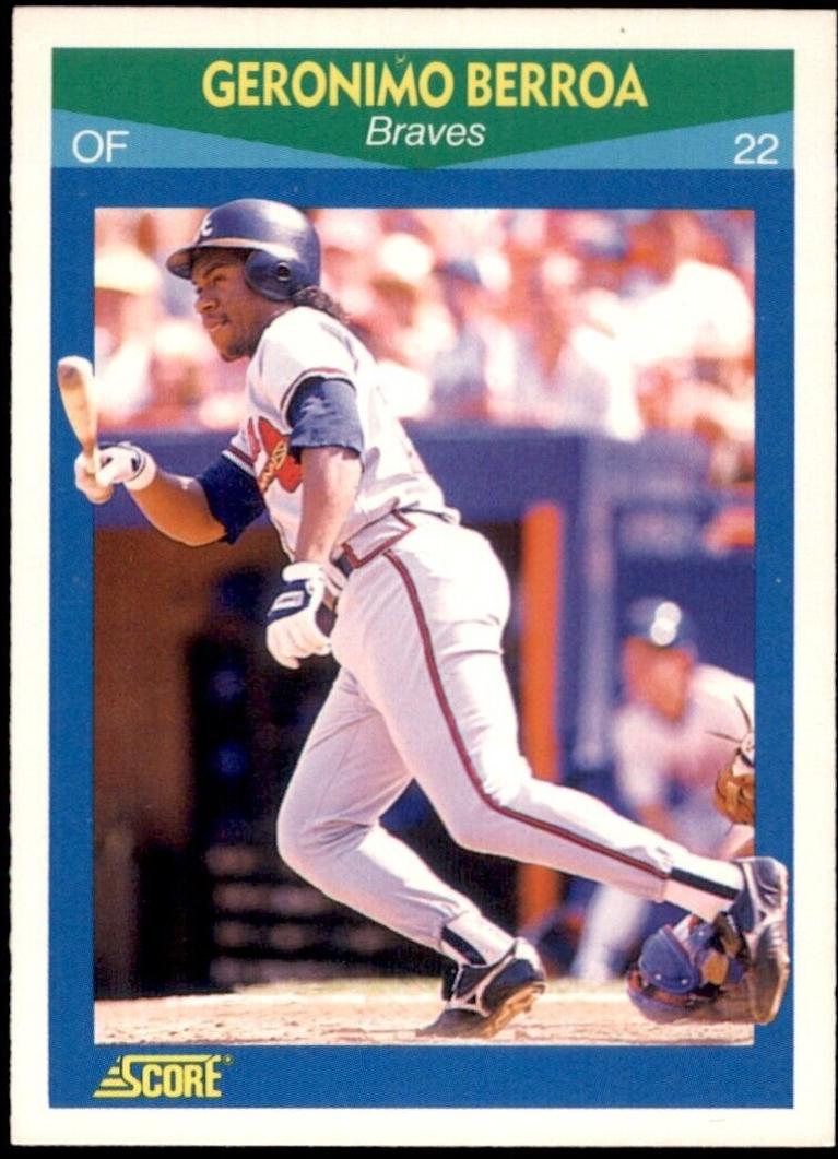 Geronimo Berroa #36 Baseball Cards 1990 Score Rising Stars