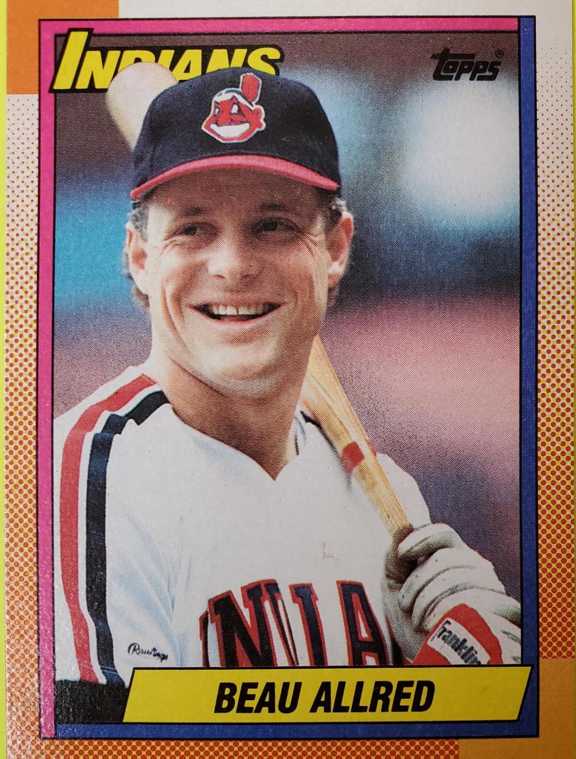 Beau Allred #419 Baseball Cards 1990 Topps Tiffany