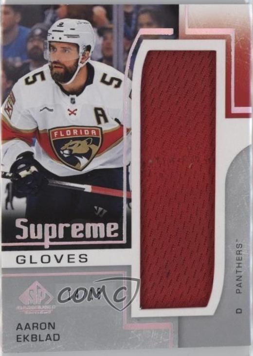 Aaron Ekblad #SP-AE 2024 Sp Game Used Supreme Gloves Hockey