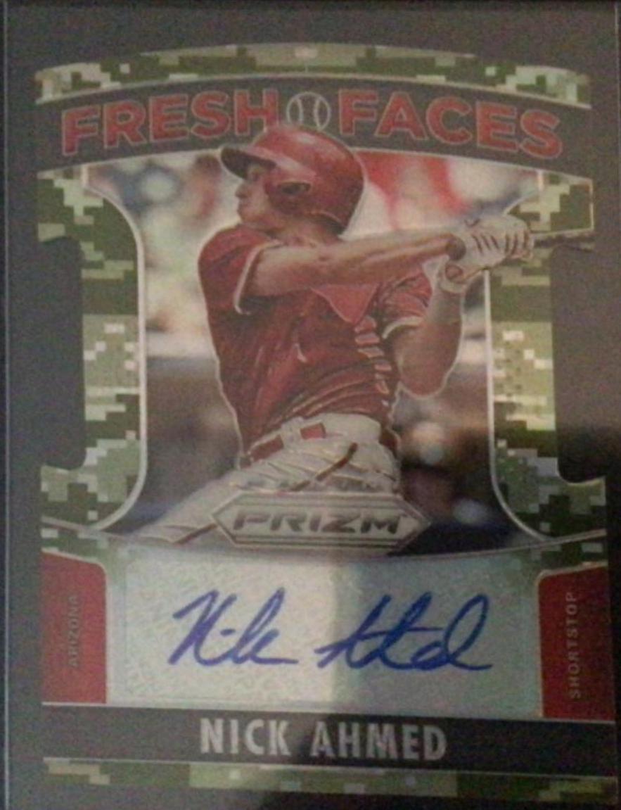Nick Ahmed #19 Baseball Cards 2015 Panini Prizm Fresh Faces Signatures