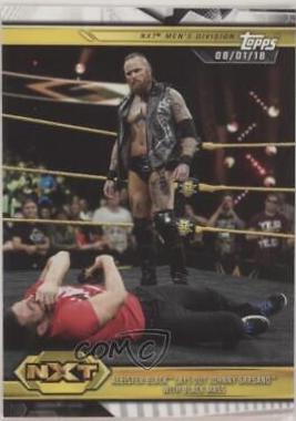 Aleister Black Lays Out Johnny Gargano with Black Mass #42 Wrestling Cards 2019 Topps WWE NXT