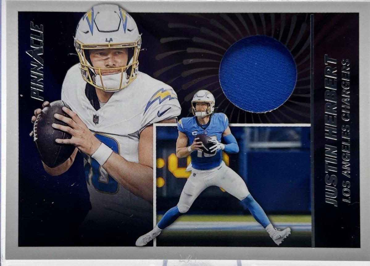 Justin Herbert #PJ-JHT Football Cards 2024 Panini Encore Pinnacle Jersey