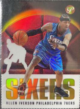 Allen Iverson Refractor #3 Basketball Cards 2003 Topps Pristine