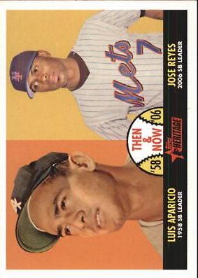 Luis Aparicio/Jose Reyes #TN4 Baseball Cards 2007 Topps Heritage Then & Now