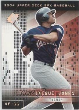 Jacque Jones #37 Baseball Cards 2004 Spx