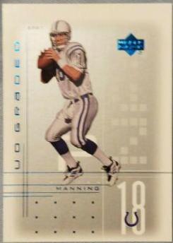 Peyton Manning #15 Football Cards 2001 Upper Deck Graded