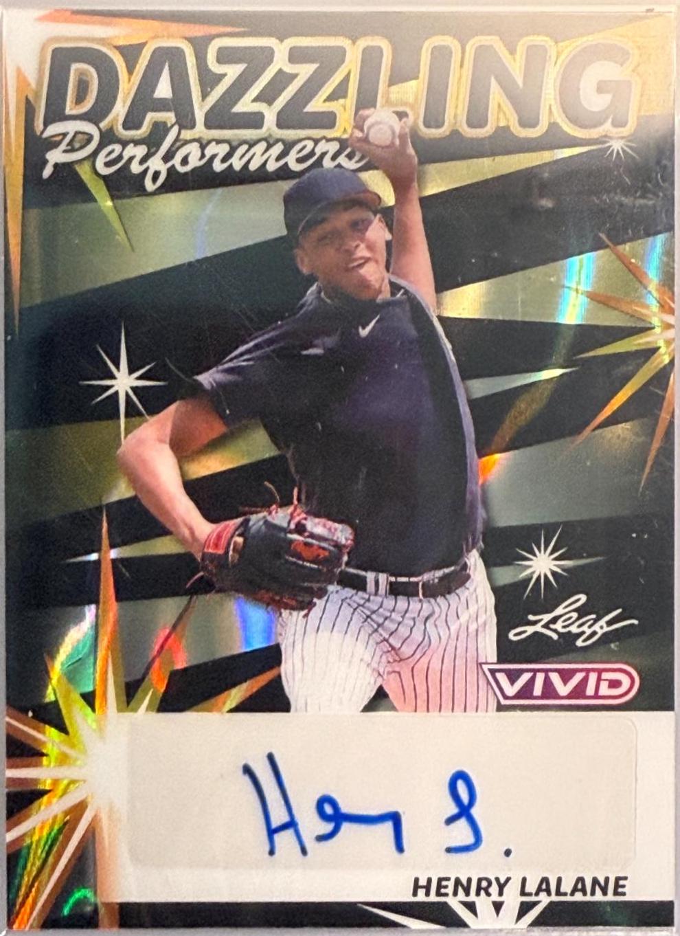 Henry Lalane #DP-HL1 2024 Leaf Vivid Baseball Dazzling Performers