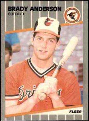 Brady Anderson #606 Baseball Cards 1989 Fleer Glossy