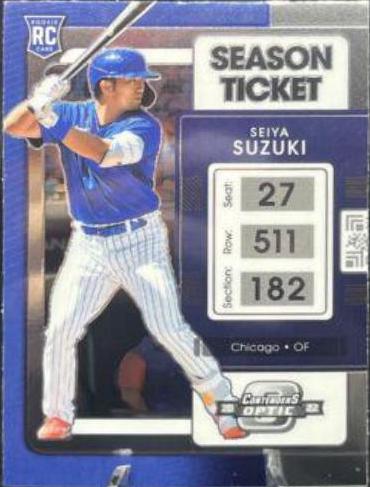 Seiya Suzuki #2 Baseball Cards 2022 Panini Chronicles Contenders Optic
