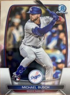 Michael Busch #54 Baseball Cards 2023 Bowman Chrome