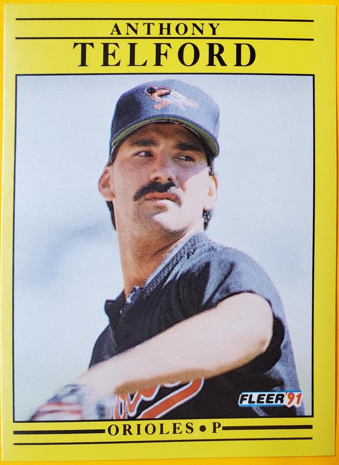 Anthony Telford #493 Baseball Cards 1991 Fleer