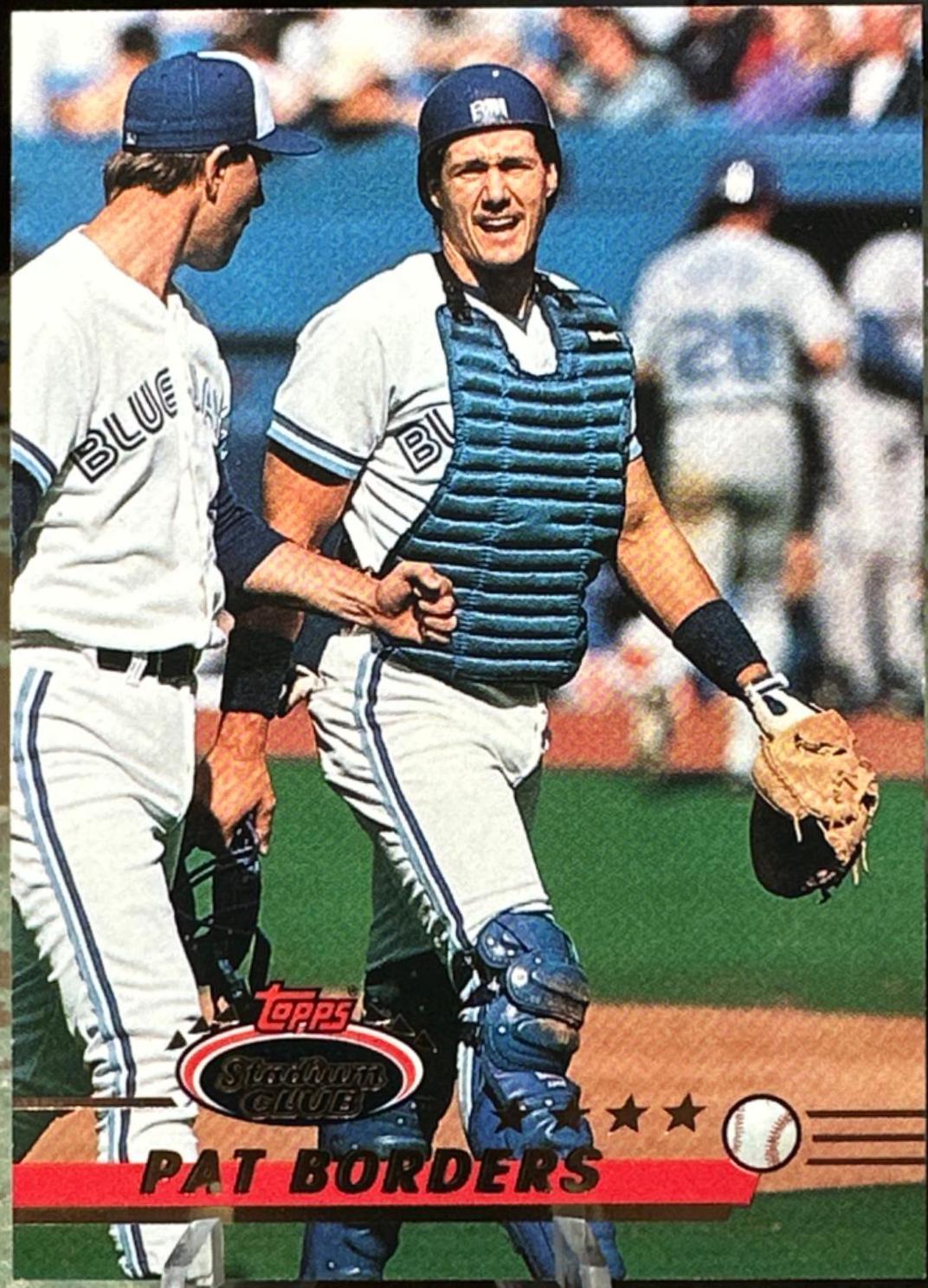 Pat Borders #1 Baseball Cards 1993 Stadium Club