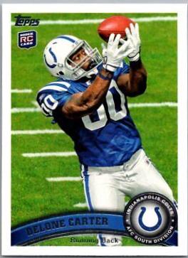 Delone Carter #108 Football Cards 2011 Topps