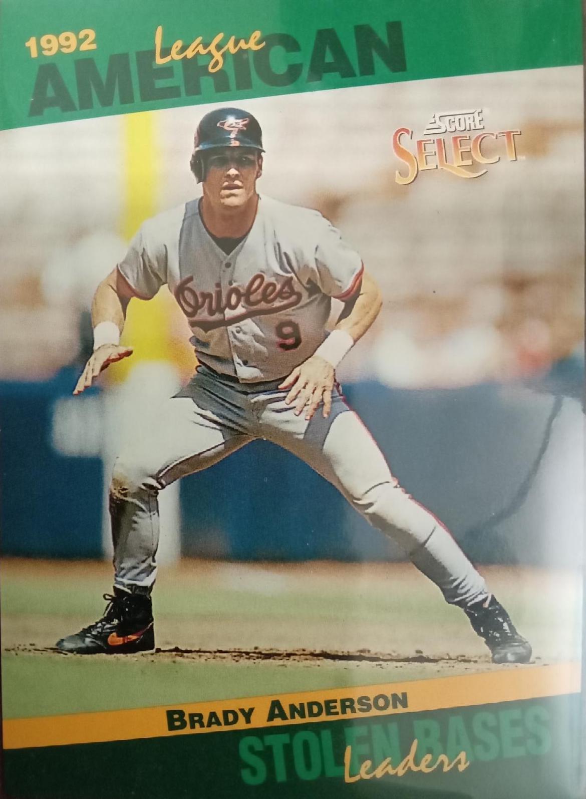 Brady Anderson #57 1993 Score Baseball Select Stat Leaders