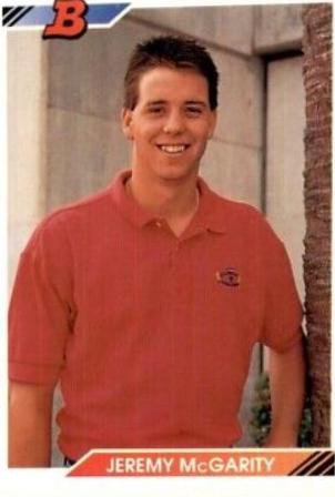 Jeremy McGarity #26 Baseball Cards 1992 Bowman