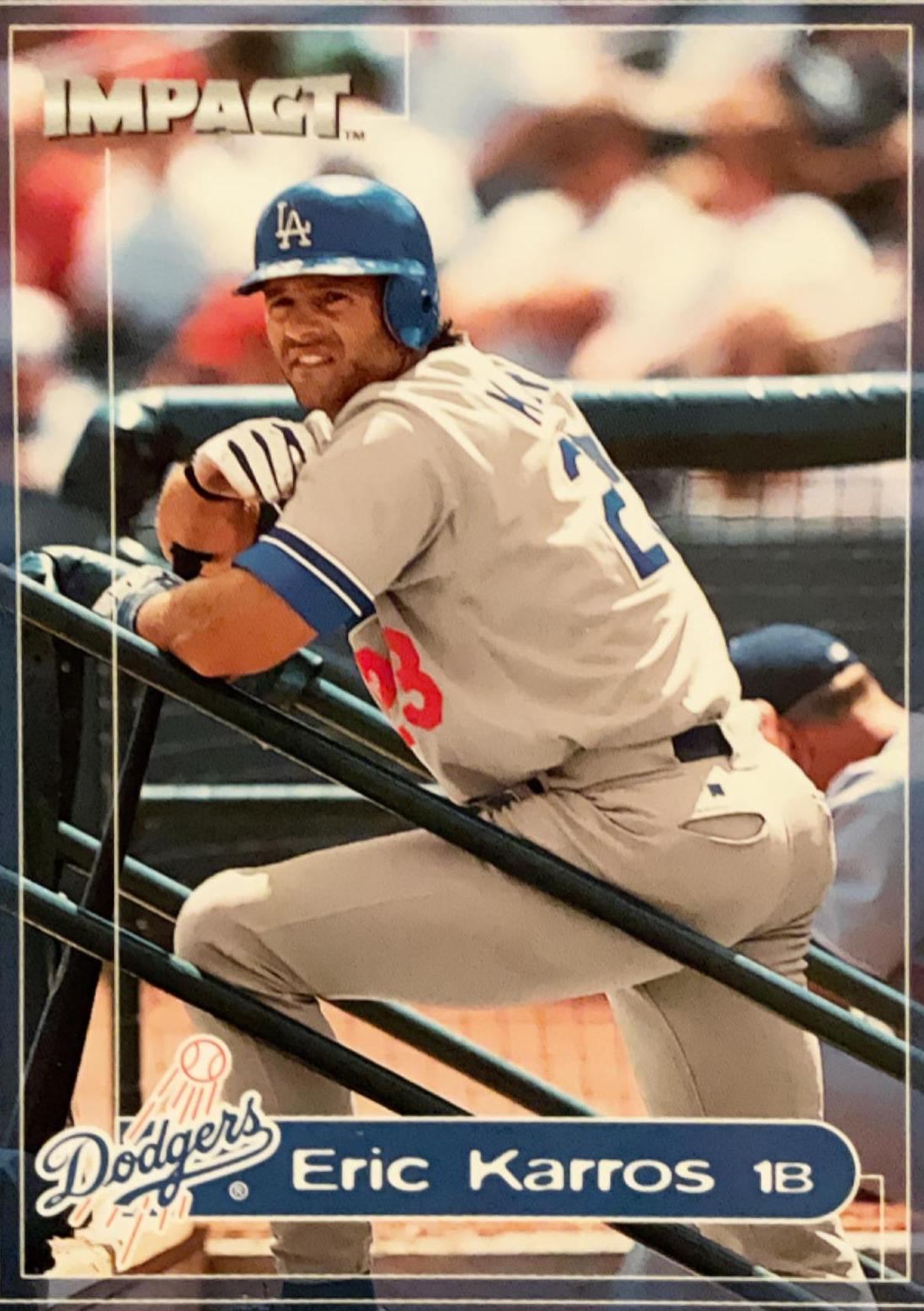 Eric Karros #28 Baseball Cards 2000 Fleer Impact