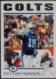 Peyton Manning #1 Football Cards 2004 Topps
