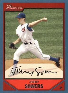 Jeremy Sowers #11 Baseball Cards 2007 Bowman