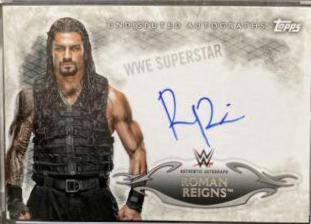 Roman Reigns #UA-RRE Wrestling Cards 2015 Topps WWE Undisputed Autographs