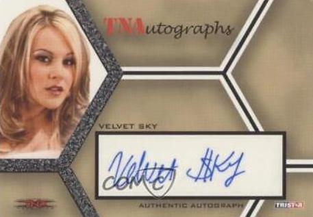 Velvet Sky #A-VS Wrestling Cards 2008 TriStar TNA Impact Autographs