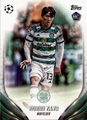 Hyunjun Yang #83 Soccer Cards 2023 Topps UEFA Club
