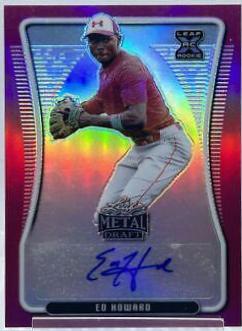 Ed Howard [Pink Rainbow] #BA-EH1 Prices | 2020 Leaf Metal Draft ...