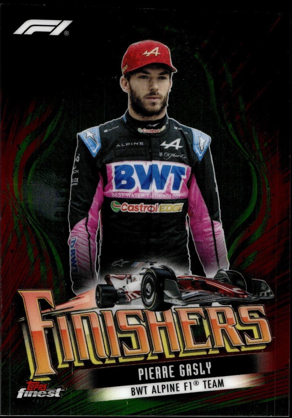 Pierre Gasly #FIN-5 Racing Cards 2024 Topps Finest Formula 1 Finishers