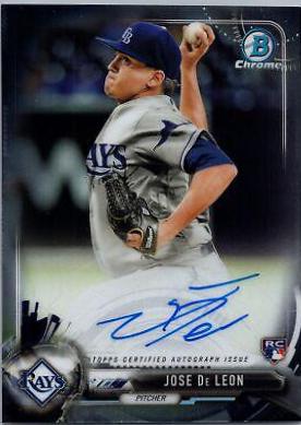 Jose De Leon #BCAR-JDL Baseball Cards 2017 Bowman Chrome Autograph Rookies