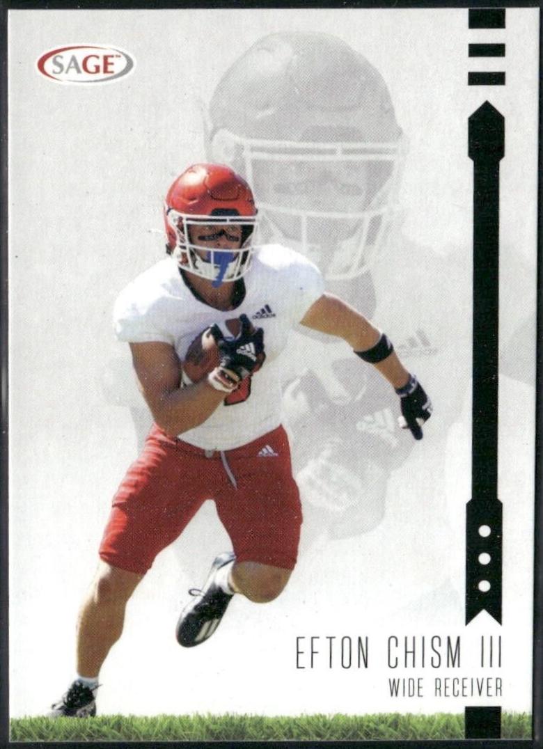 Efton Chism III #19 Football Cards 2025 Sage Hit