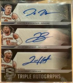Donte DiVincenzo / Jalen Brunson / Josh Hart