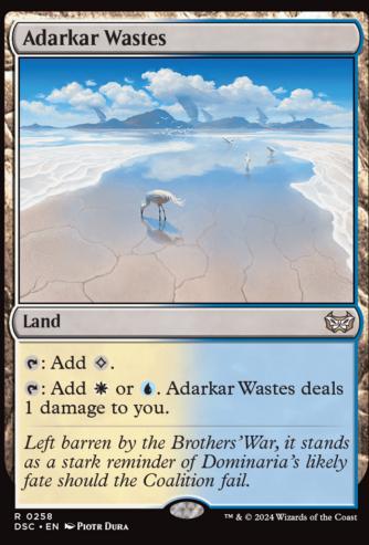 Adarkar Wastes #258 Magic Duskmourn: House of Horror Commander