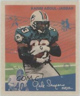 Karim Abdul Jabbar #33 1997 Fleer Goudey II Football