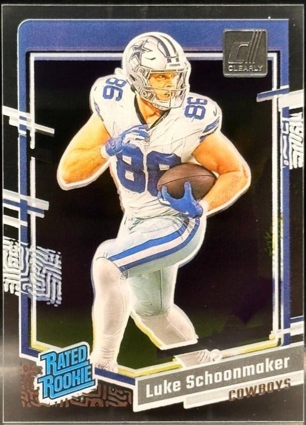 Luke Schoonmaker #73 Football Cards 2023 Clearly Donruss