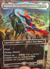 Captain Marvel, Earth's Protector [Borderless Foil] #342