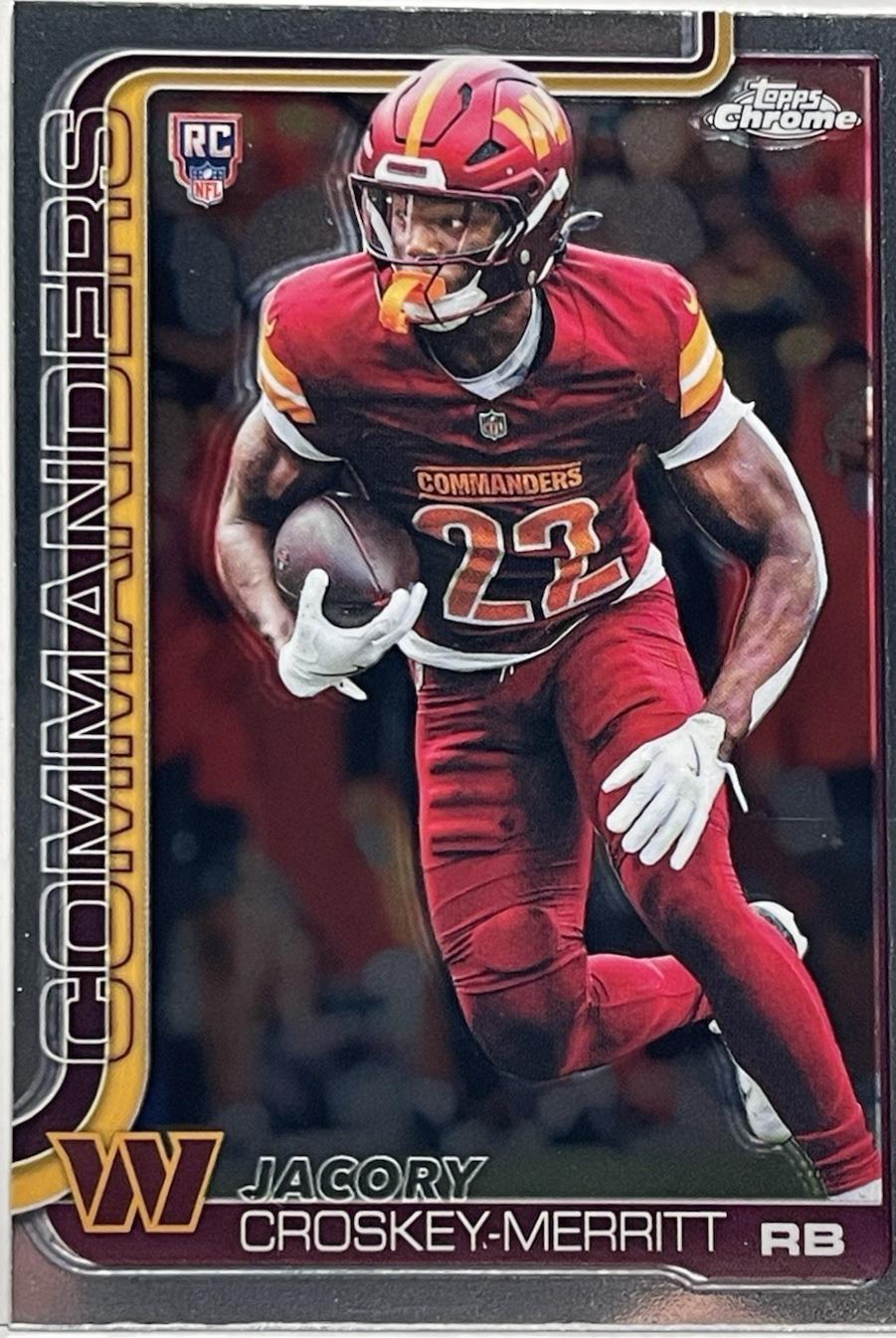 Jacory Croskey-Merritt [Football Leather Purple] #387