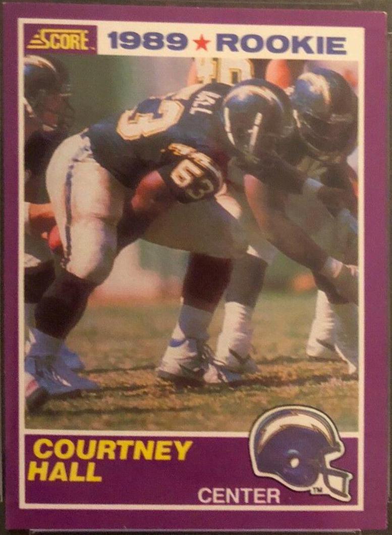 Courtney Hall #420S 1989 Panini Score Supplemental Football