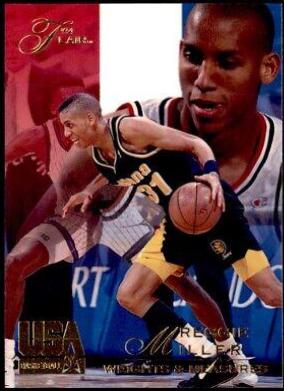 Reggie Miller #62 Basketball Cards 1994 Flair USA