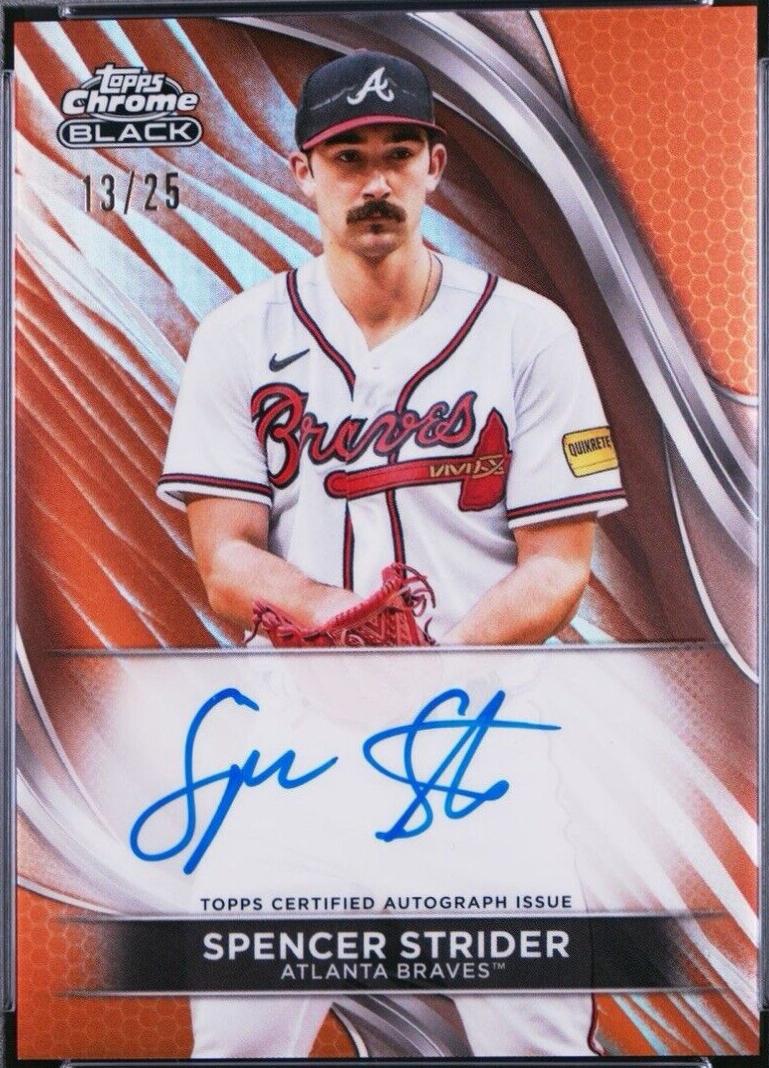 Spencer Strider [Orange Refractor] #CBA-SS