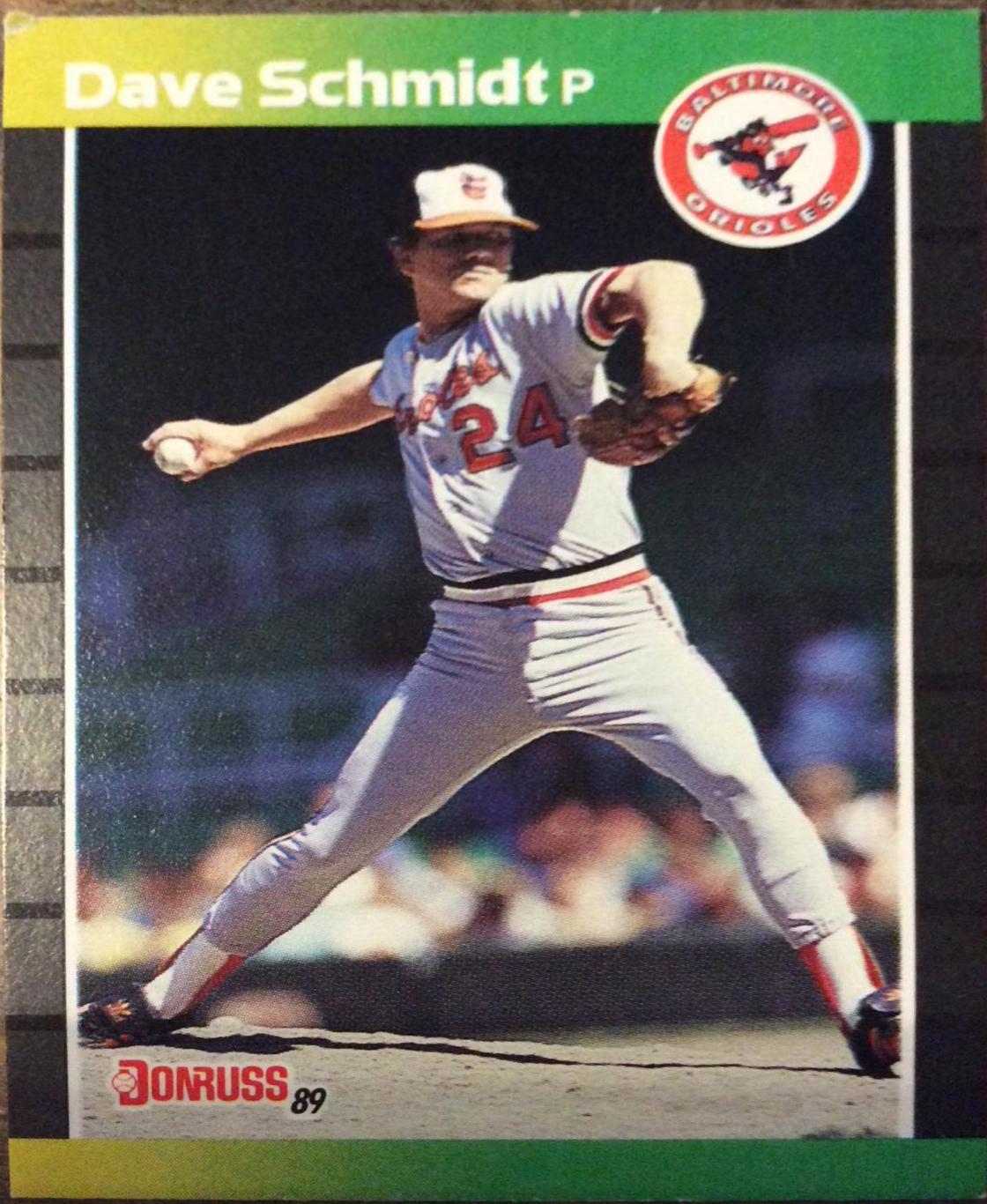 Dave Schmidt #215 Baseball Cards 1989 Donruss
