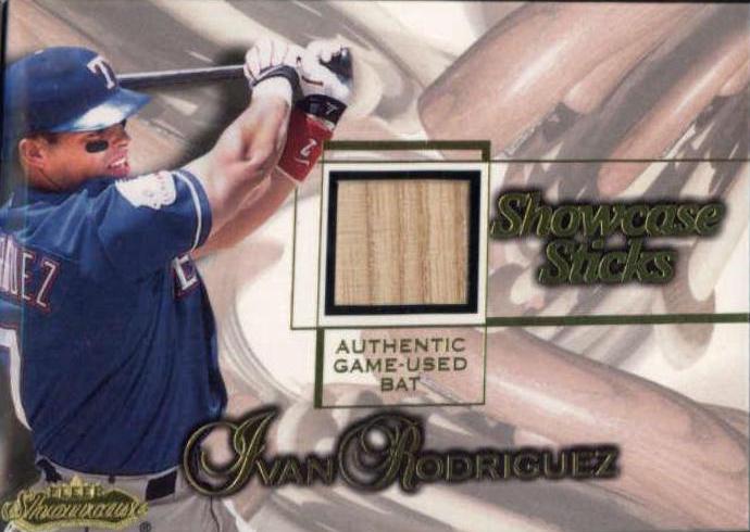Ivan Rodriguez #NNO Baseball Cards 2001 Fleer Showcase Stick